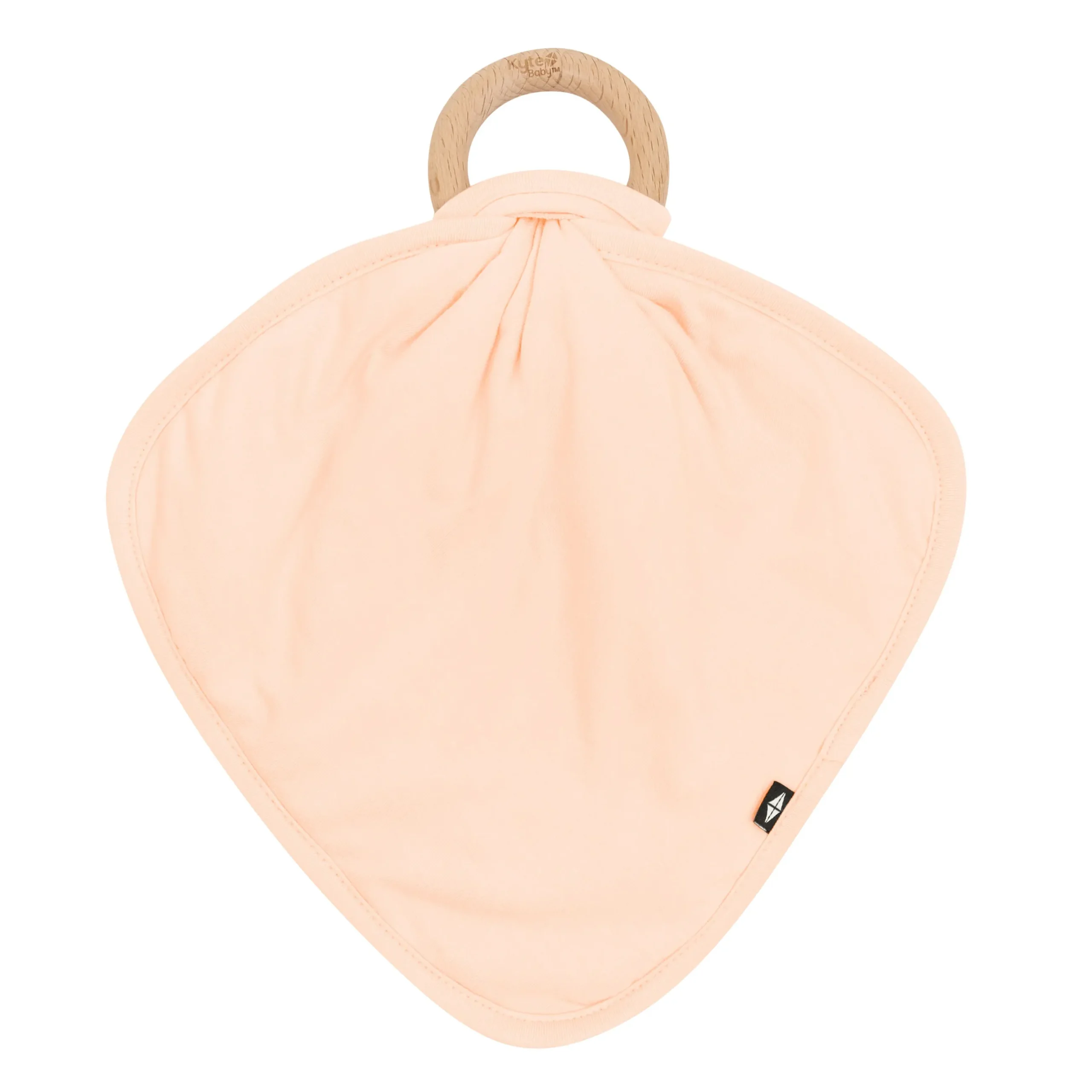 New Kyte Baby Lovey in with Removable Wooden Teething Ring Canyon