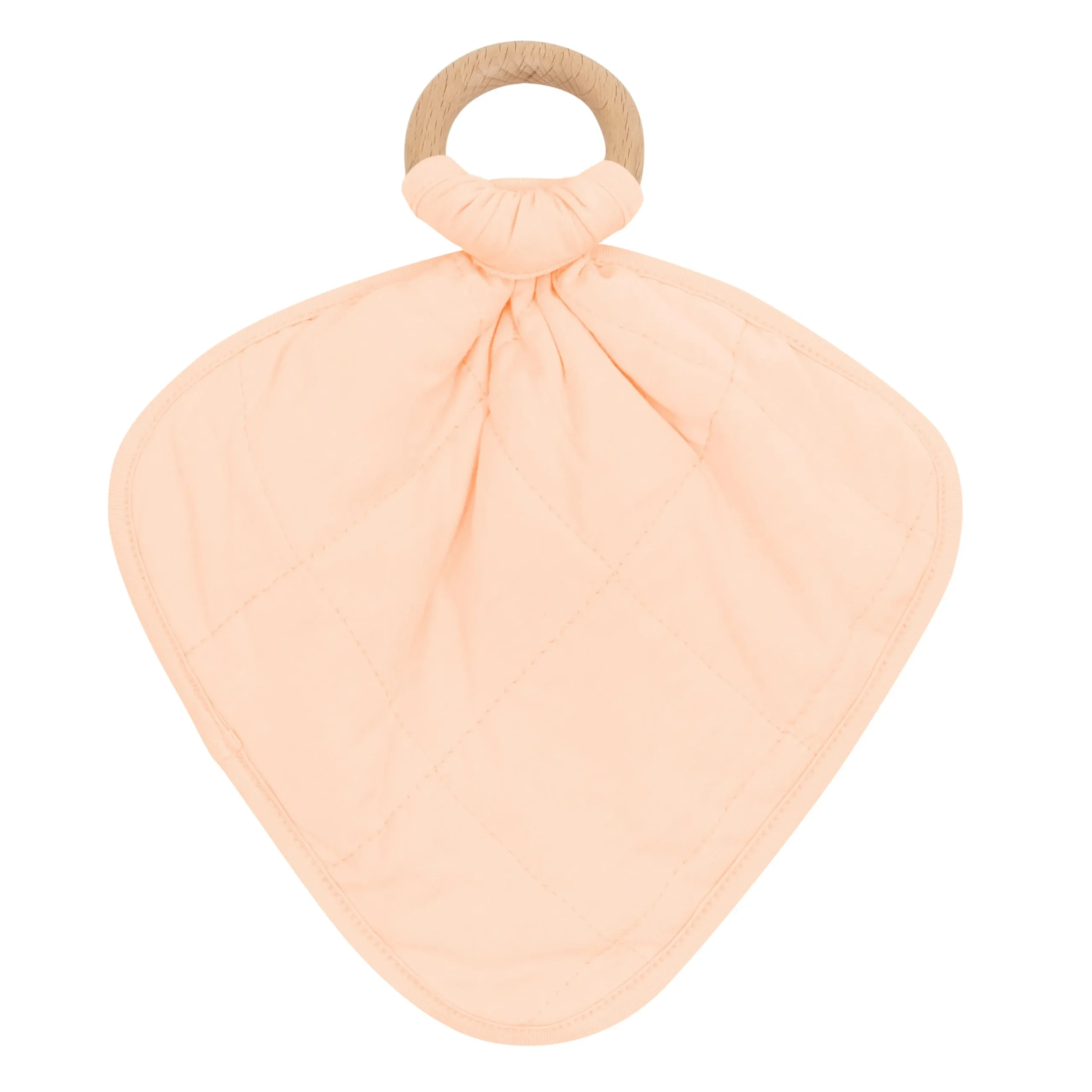 New Kyte Baby Lovey in with Removable Wooden Teething Ring Canyon