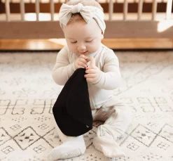 Online Kyte Baby Lovey in with Removable Wooden Teething Ring Midnight