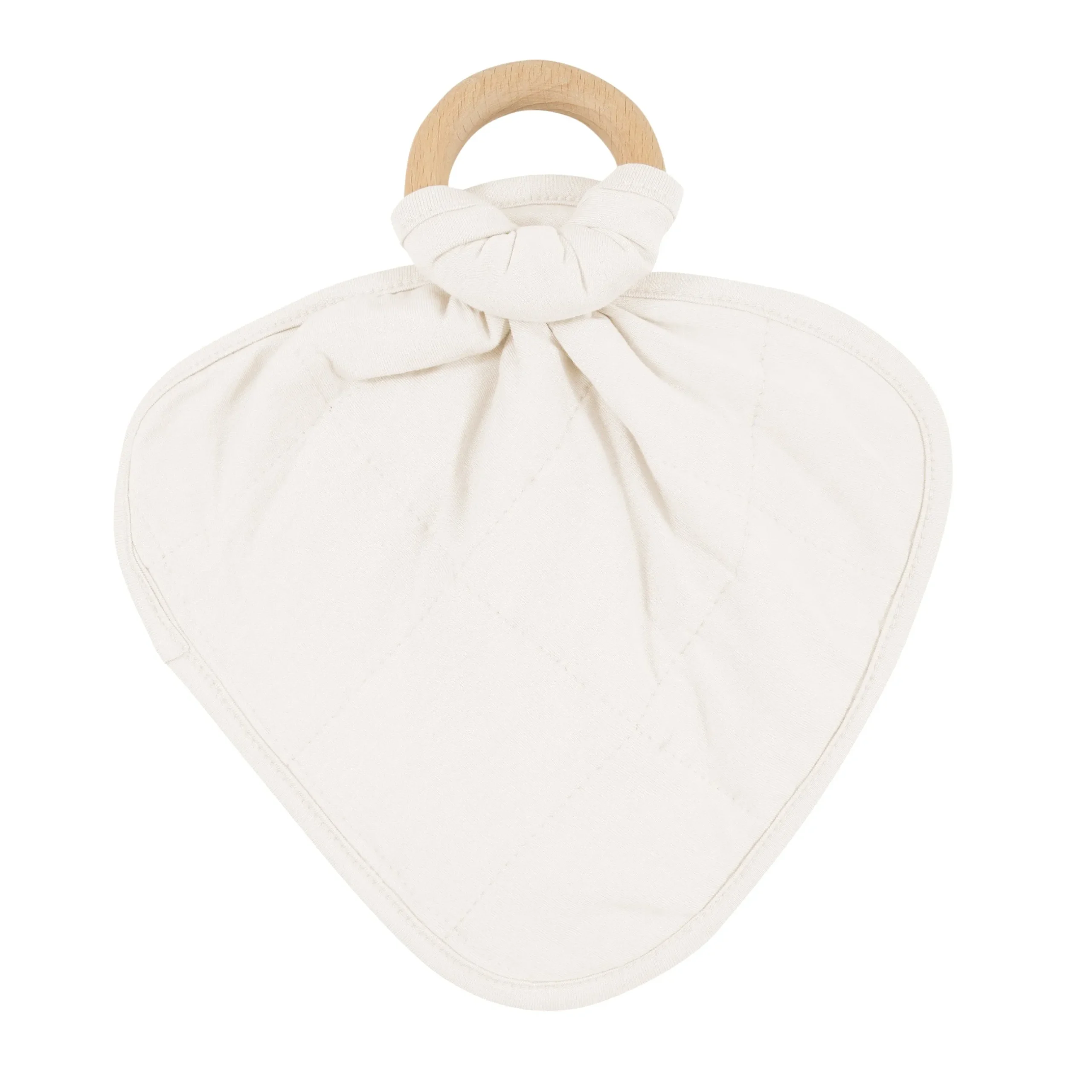 Discount Kyte Baby Lovey in with Removable Wooden Teething Ring Oat