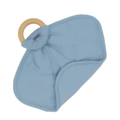 Sale Kyte Baby Lovey in with Removable Wooden Teething Ring Slate