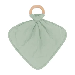 New Kyte Baby Lovey in Thyme with Removable Teething Ring