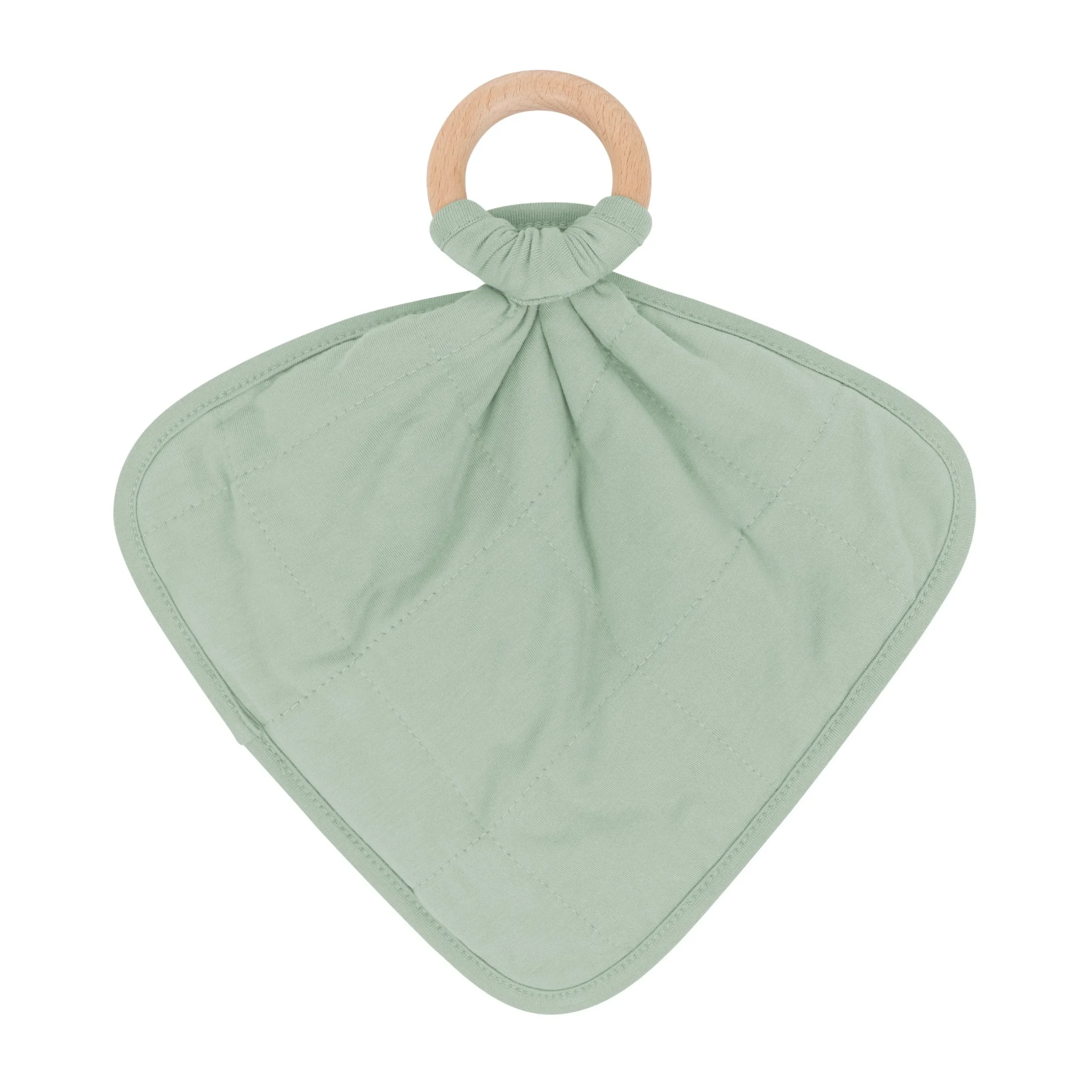 New Kyte Baby Lovey in Thyme with Removable Teething Ring