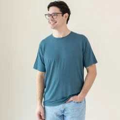 New Kyte Baby Men's Crew Neck Tee in Atlantic