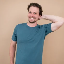New Kyte Baby Men's Crew Neck Tee in Atlantic