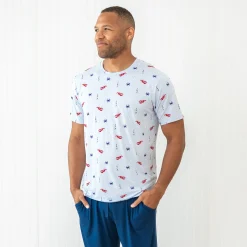 Discount Kyte Baby Men's Crew Neck Tee in Harbor