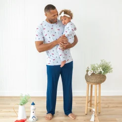 Discount Kyte Baby Men's Crew Neck Tee in Harbor