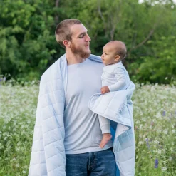 Clearance Kyte Baby Men's Crew Neck Tee in Mist