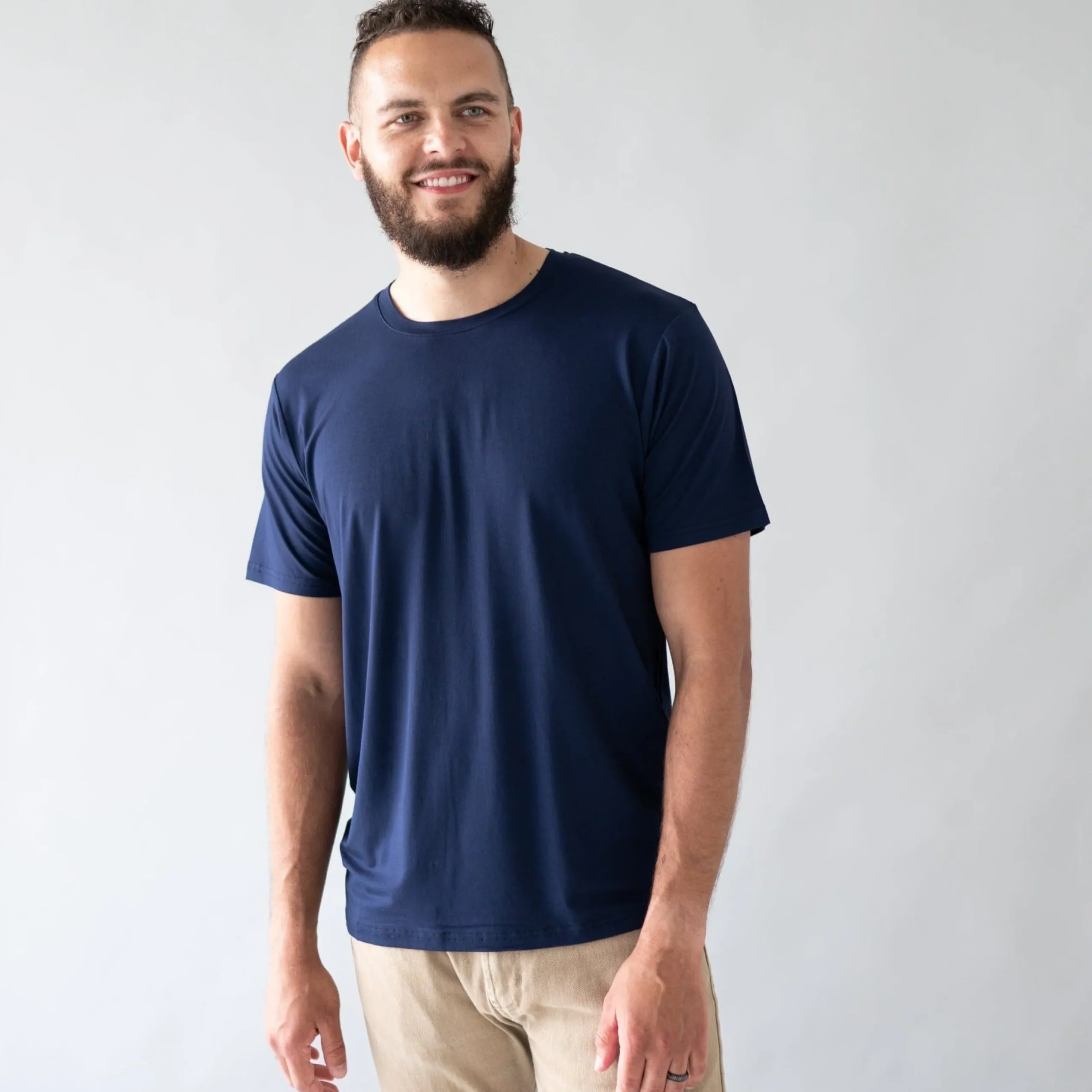 Clearance Kyte Baby Men's Crew Neck Tee in Navy