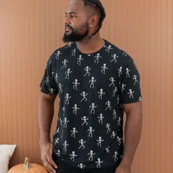 Hot Kyte Baby Men's Crew Neck Tee in Skeleton