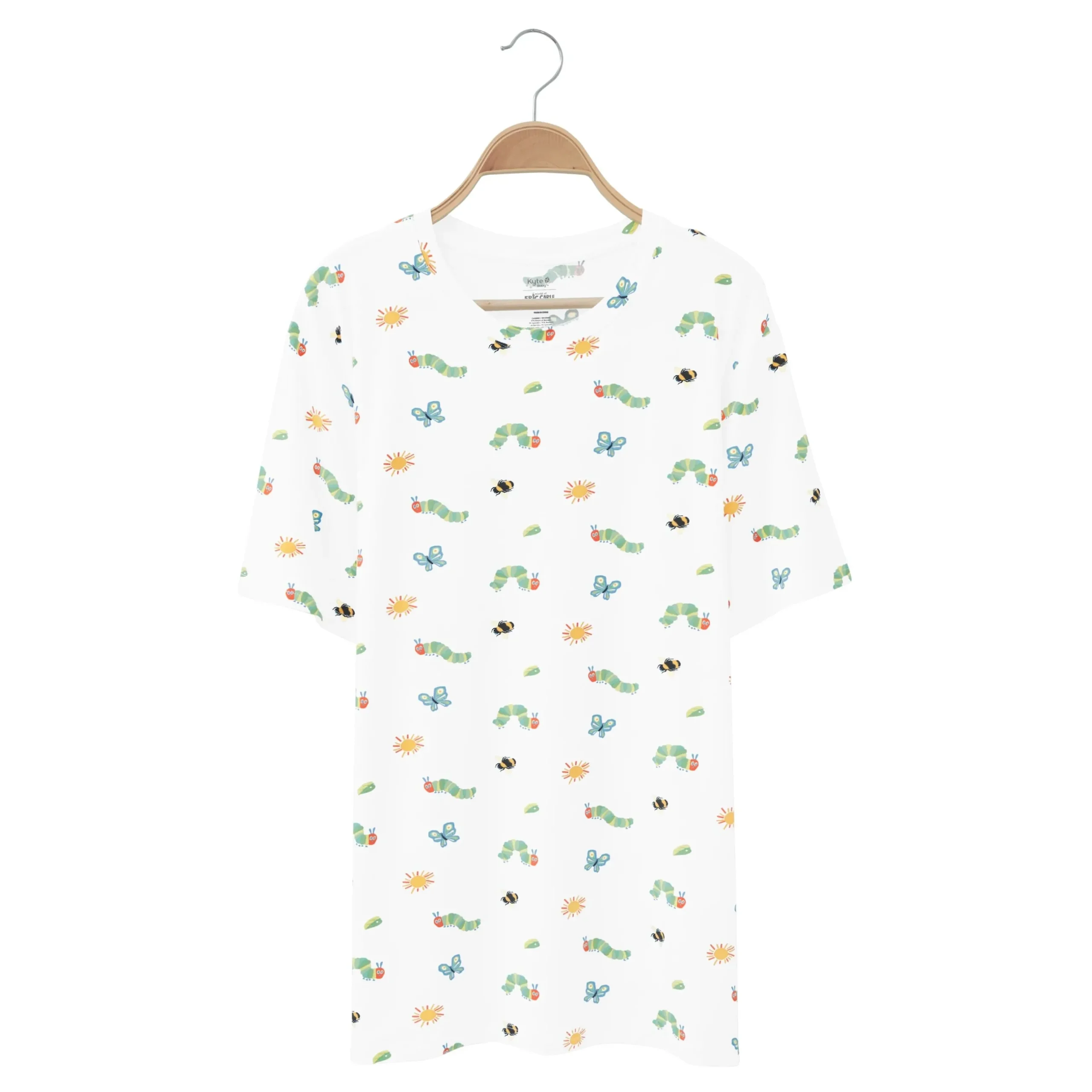 Best Kyte Baby Men's Crew Neck Tee in The Very Hungry Caterpillar™ and Friends