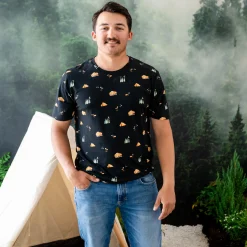 Discount Kyte Baby Men's Crew Neck Tee in Under the Stars