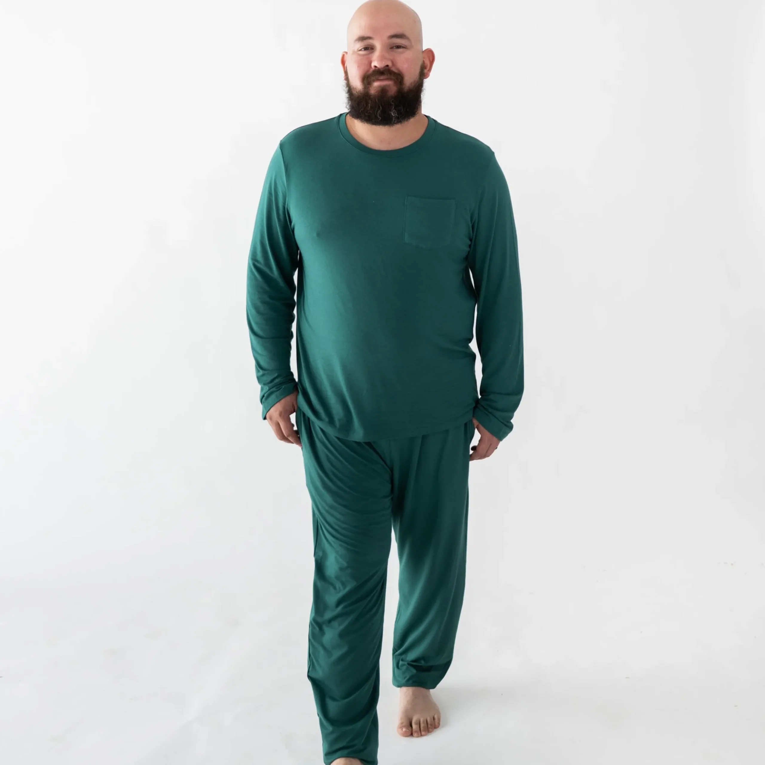 Hot Kyte Baby Men's Jogger Set in Emerald