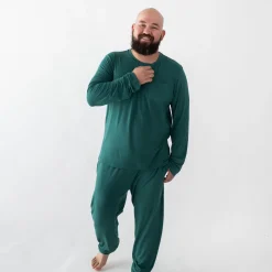 Hot Kyte Baby Men's Jogger Set in Emerald