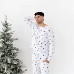 Clearance Kyte Baby Men's Jogger Set in Vintage Santa