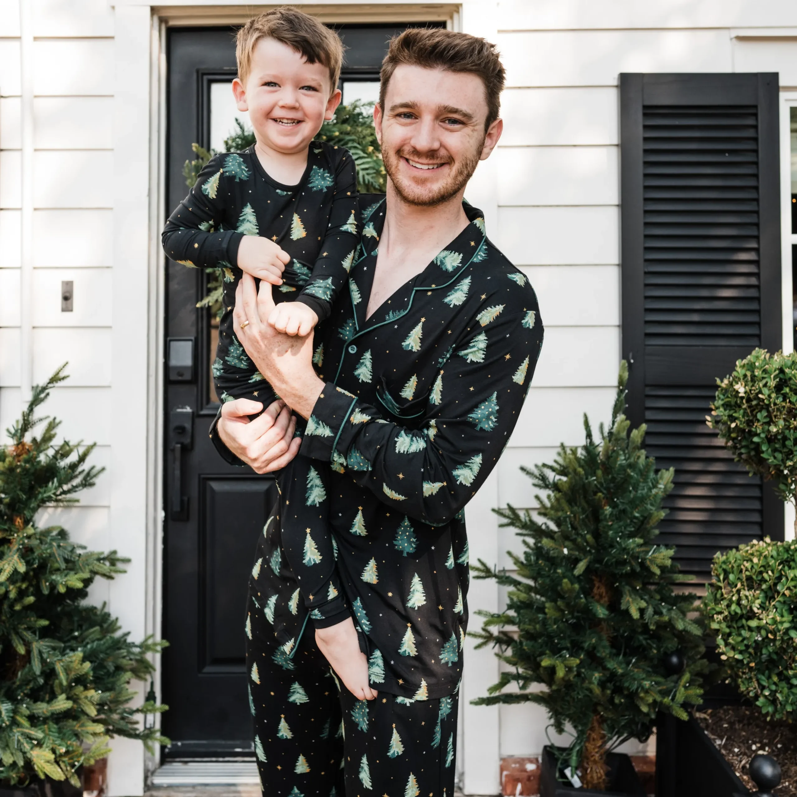 Online Kyte Baby Men's Long Sleeve Pajama Set in Twinkle Tree