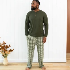 Discount Kyte Baby Men's Lounge Pants in Gingham Fir