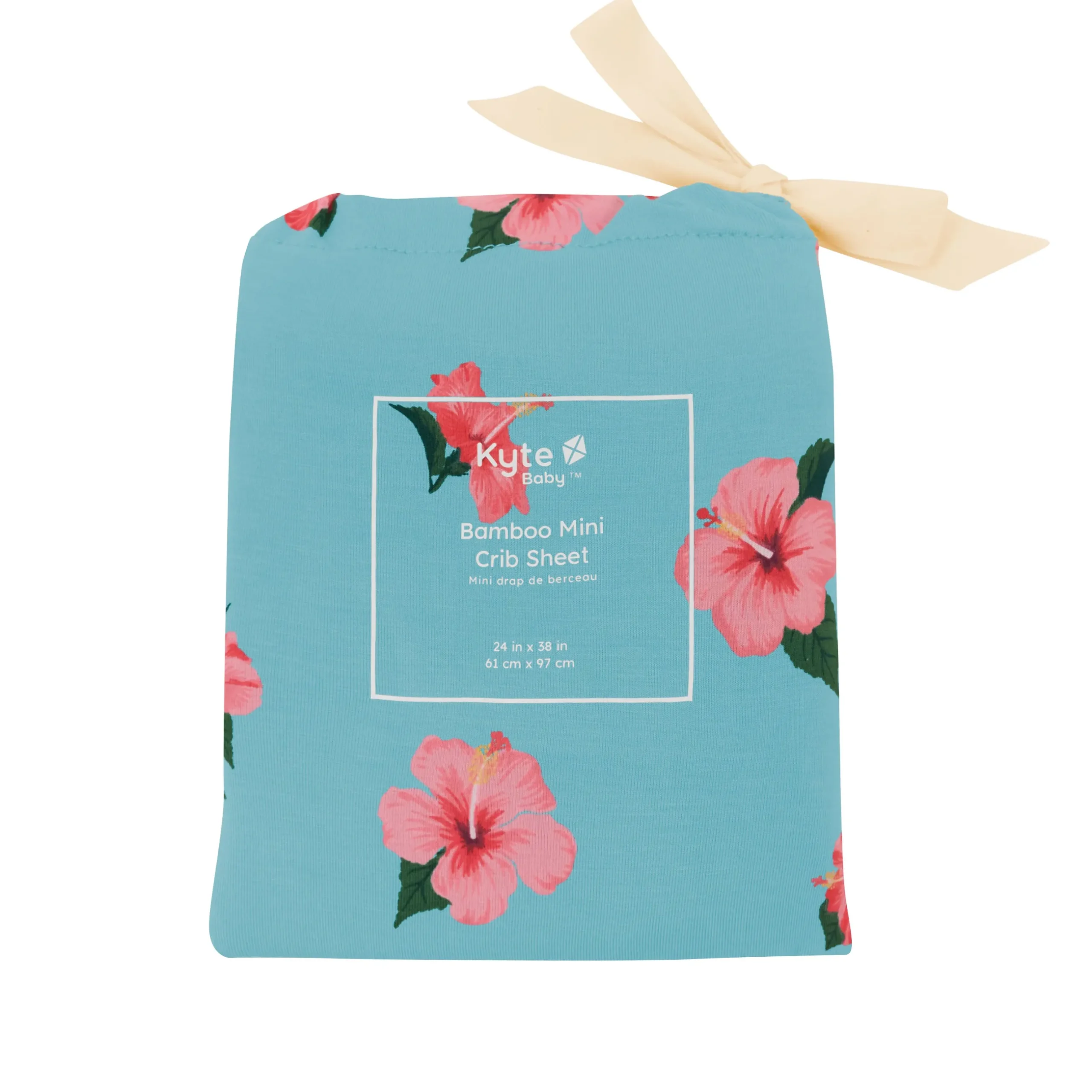 Kyte Baby Mini Crib Sheet in Hibiscus