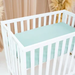 New Kyte Baby Mini Crib Sheet in Sage