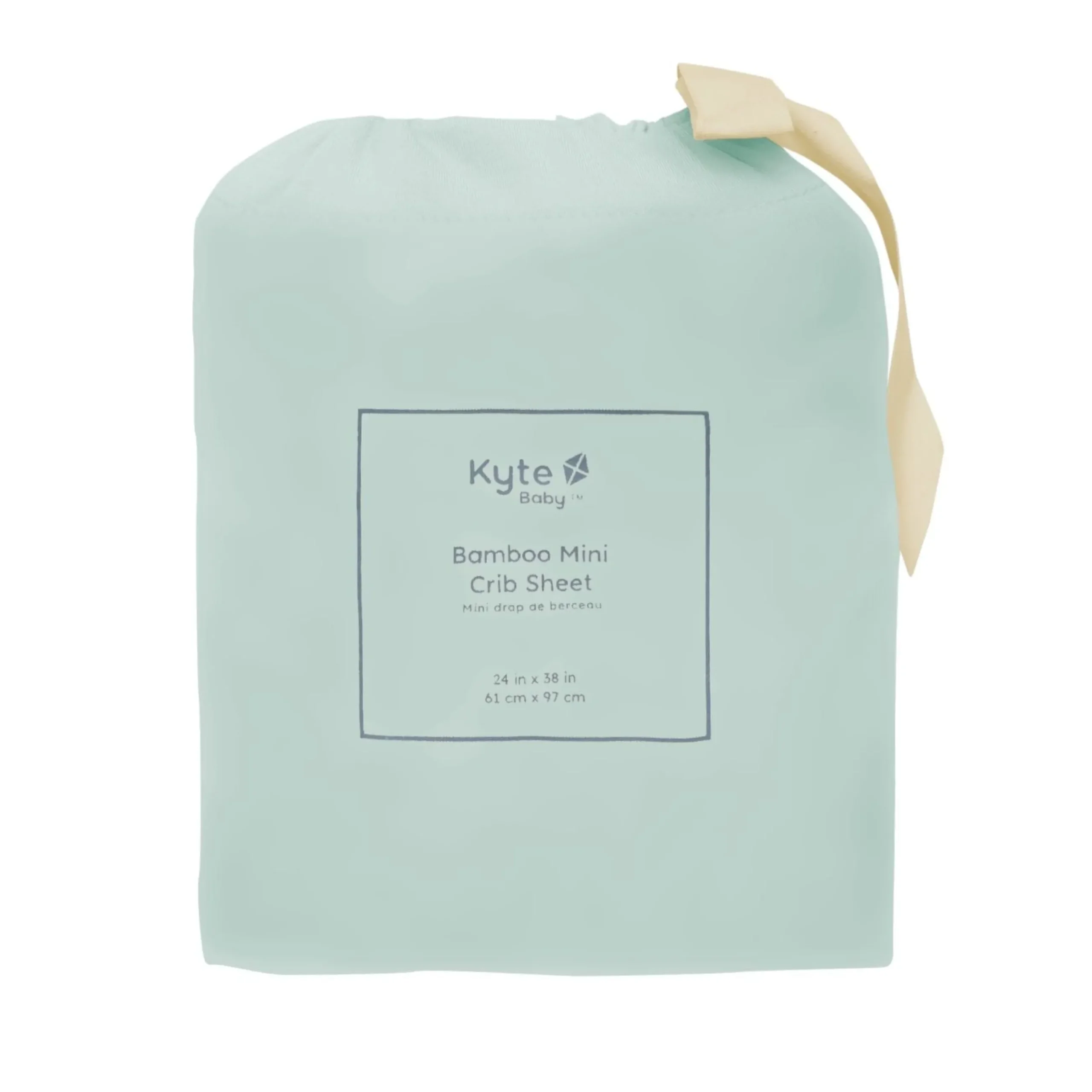 New Kyte Baby Mini Crib Sheet in Sage