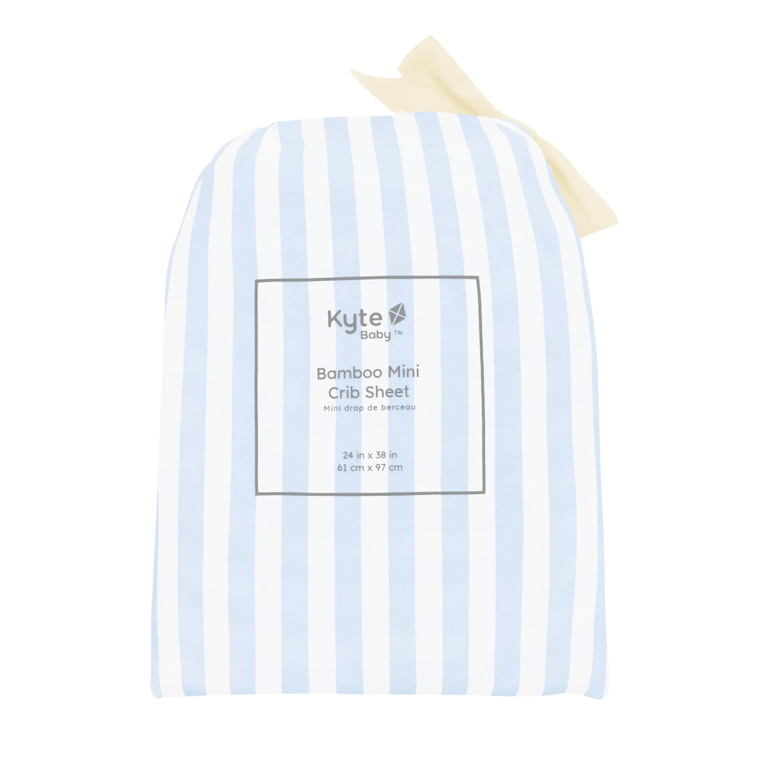 Hot Kyte Baby Mini Crib Sheet in Small Mist Stripe