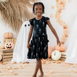 Discount Kyte Baby Pocket Dress in Skeleton