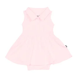 Outlet Kyte Baby Polo Bodysuit Dress in Sakura