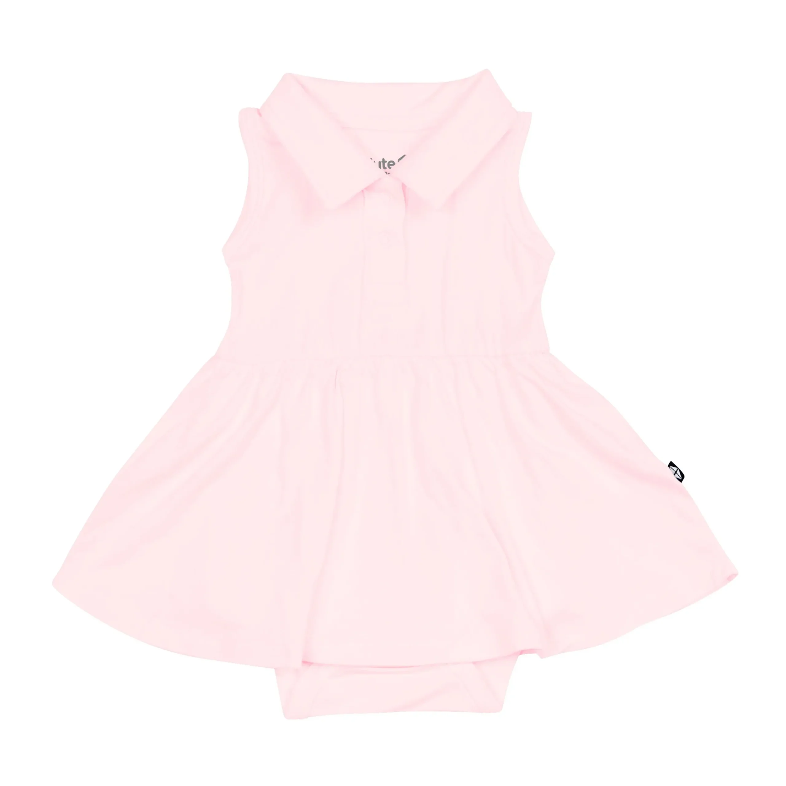 Outlet Kyte Baby Polo Bodysuit Dress in Sakura