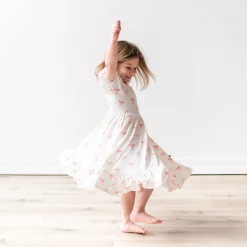 Best Kyte Baby Puff Sleeve Twirl Dress in Bow