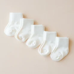 Best Kyte Baby Quarter Socks Combo 5-Pack in Cloud