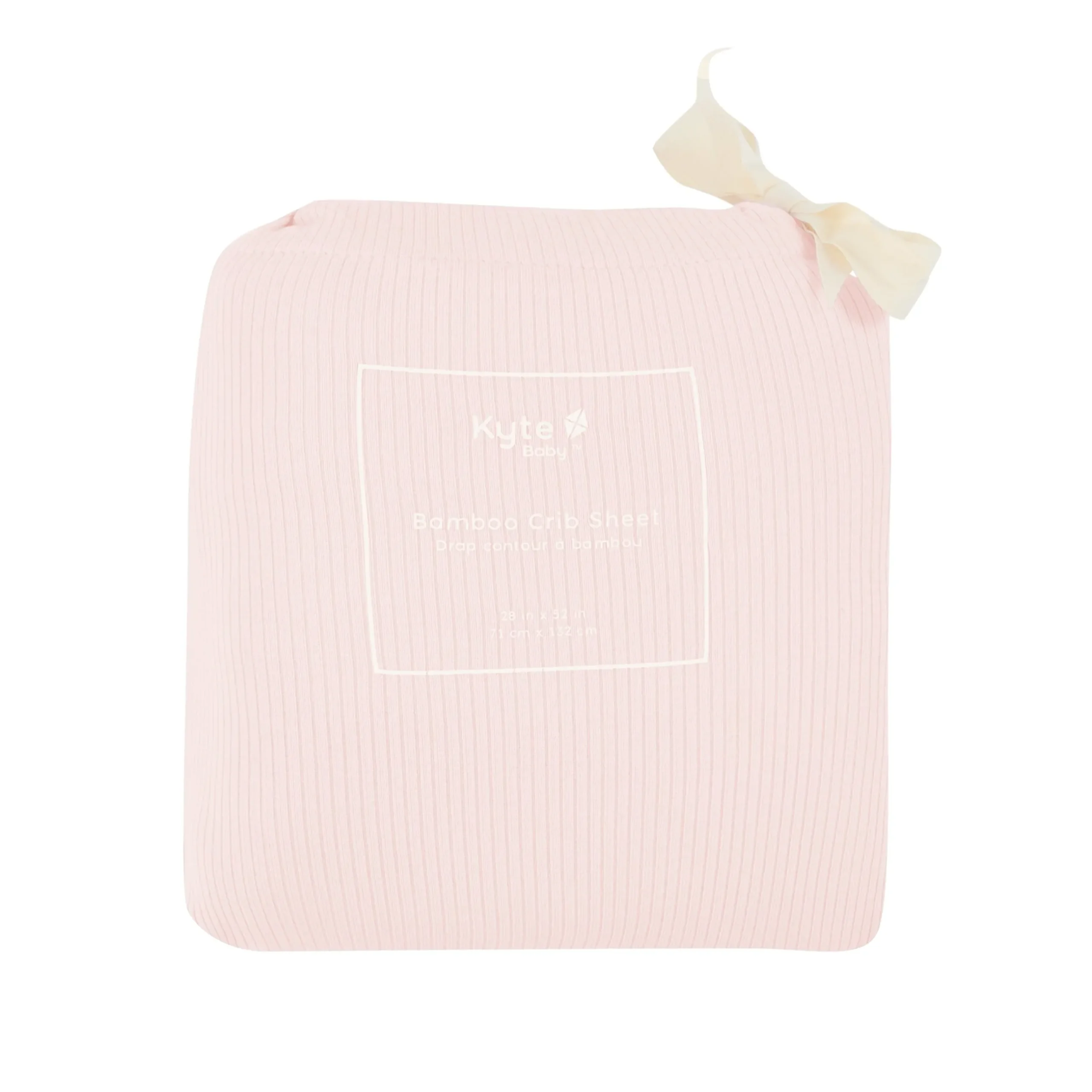Sale Kyte Baby Ribbed Crib Sheet in Blush