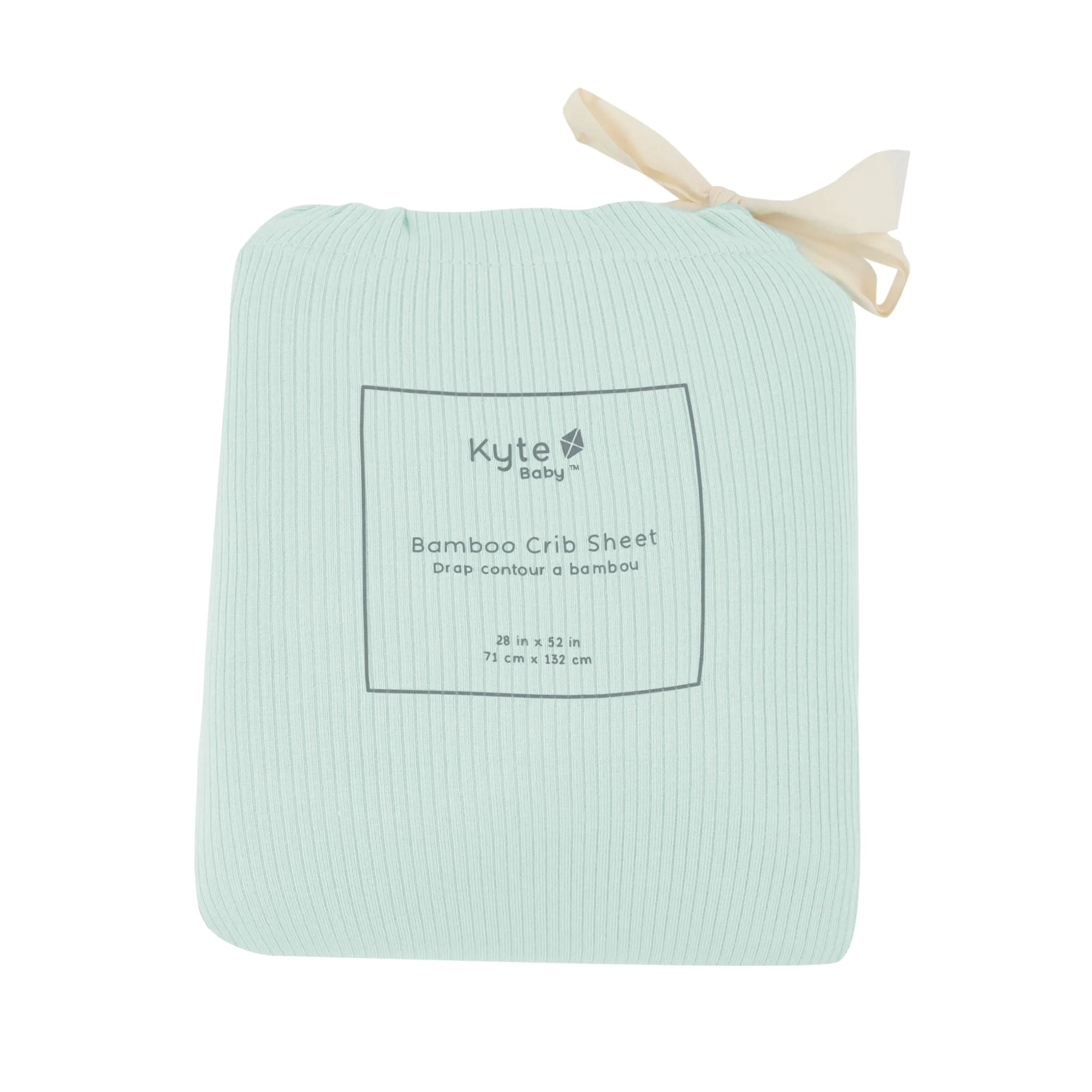 Clearance Kyte Baby Ribbed Crib Sheet in Sage