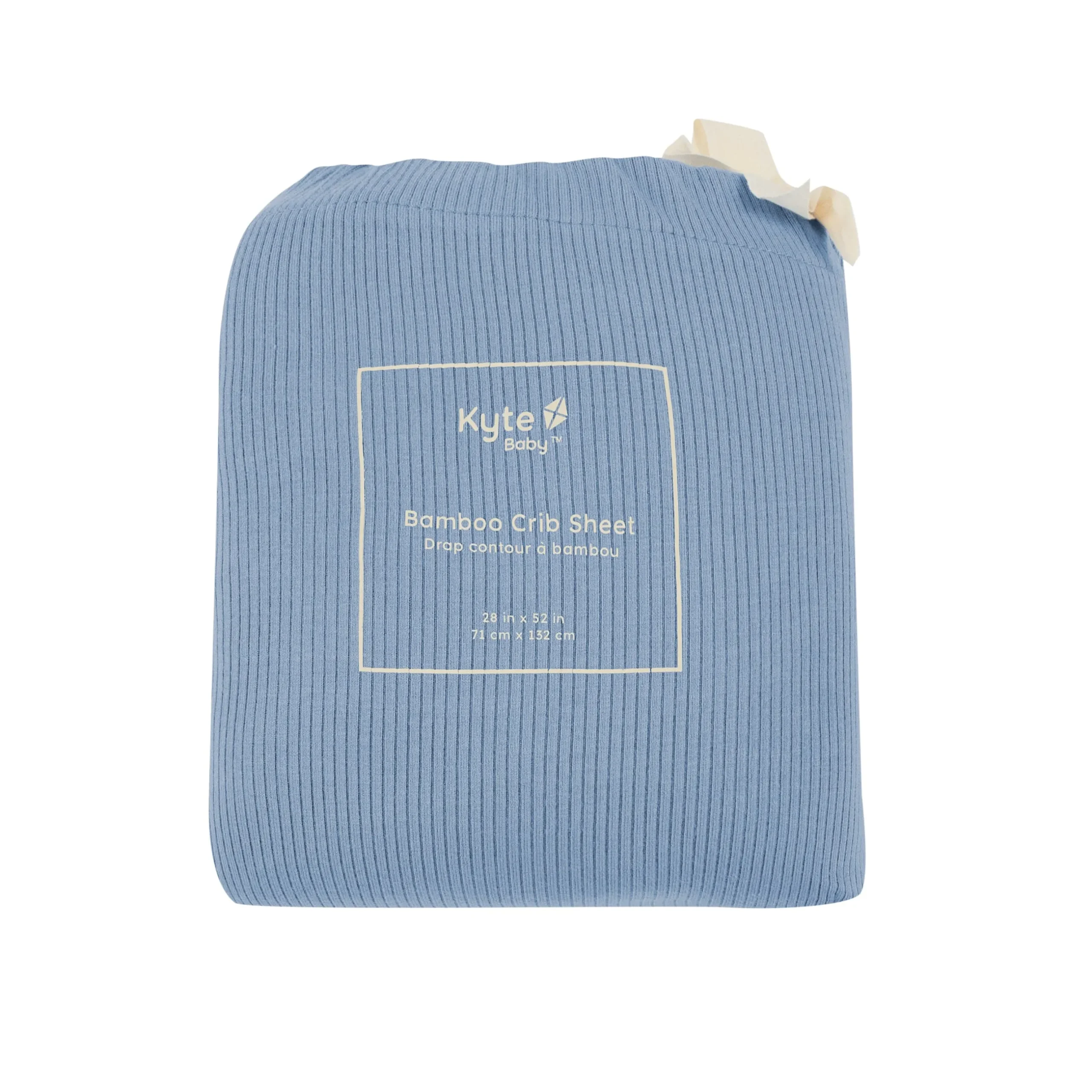 Sale Kyte Baby Ribbed Crib Sheet in Slate