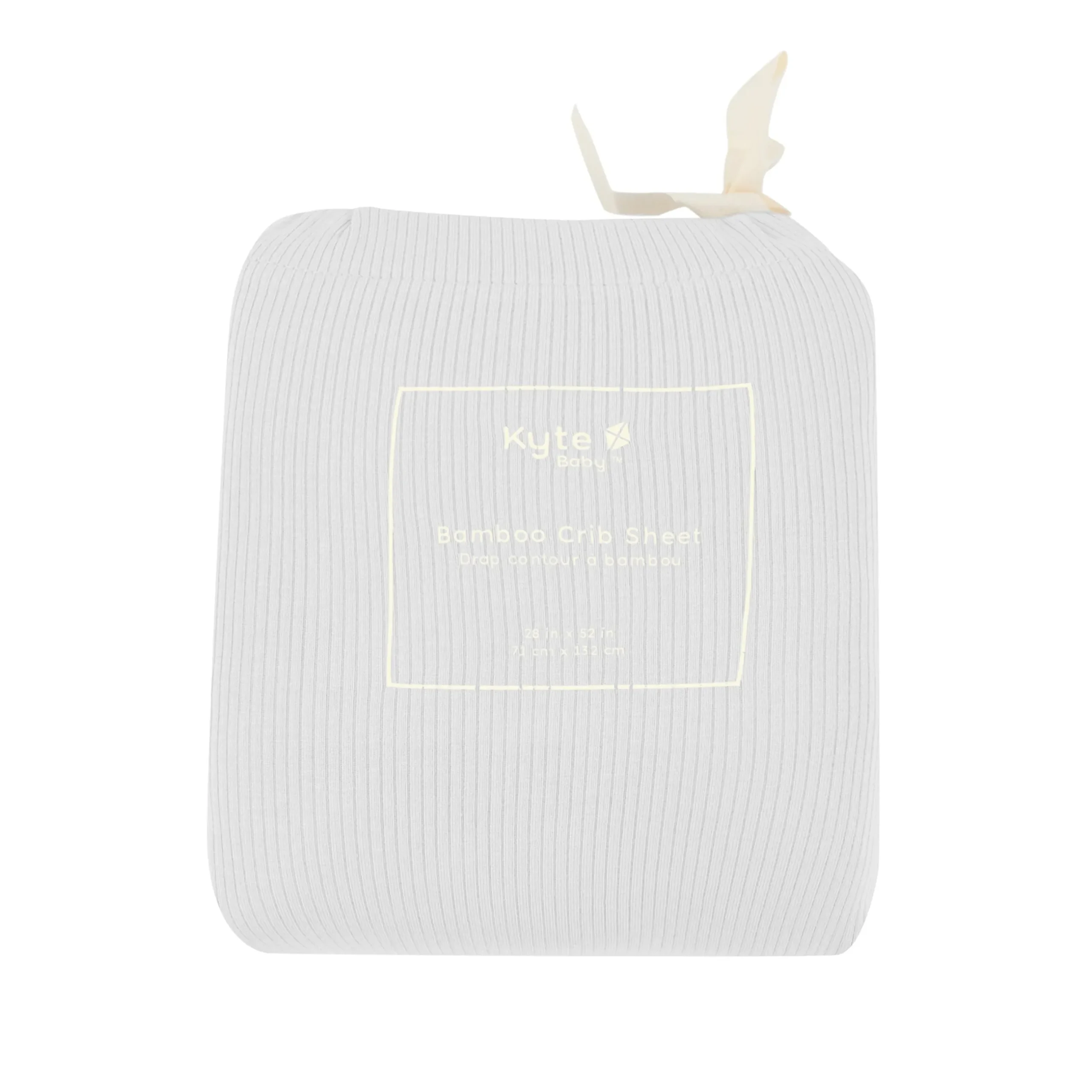 Discount Kyte Baby Ribbed Crib Sheet in Storm