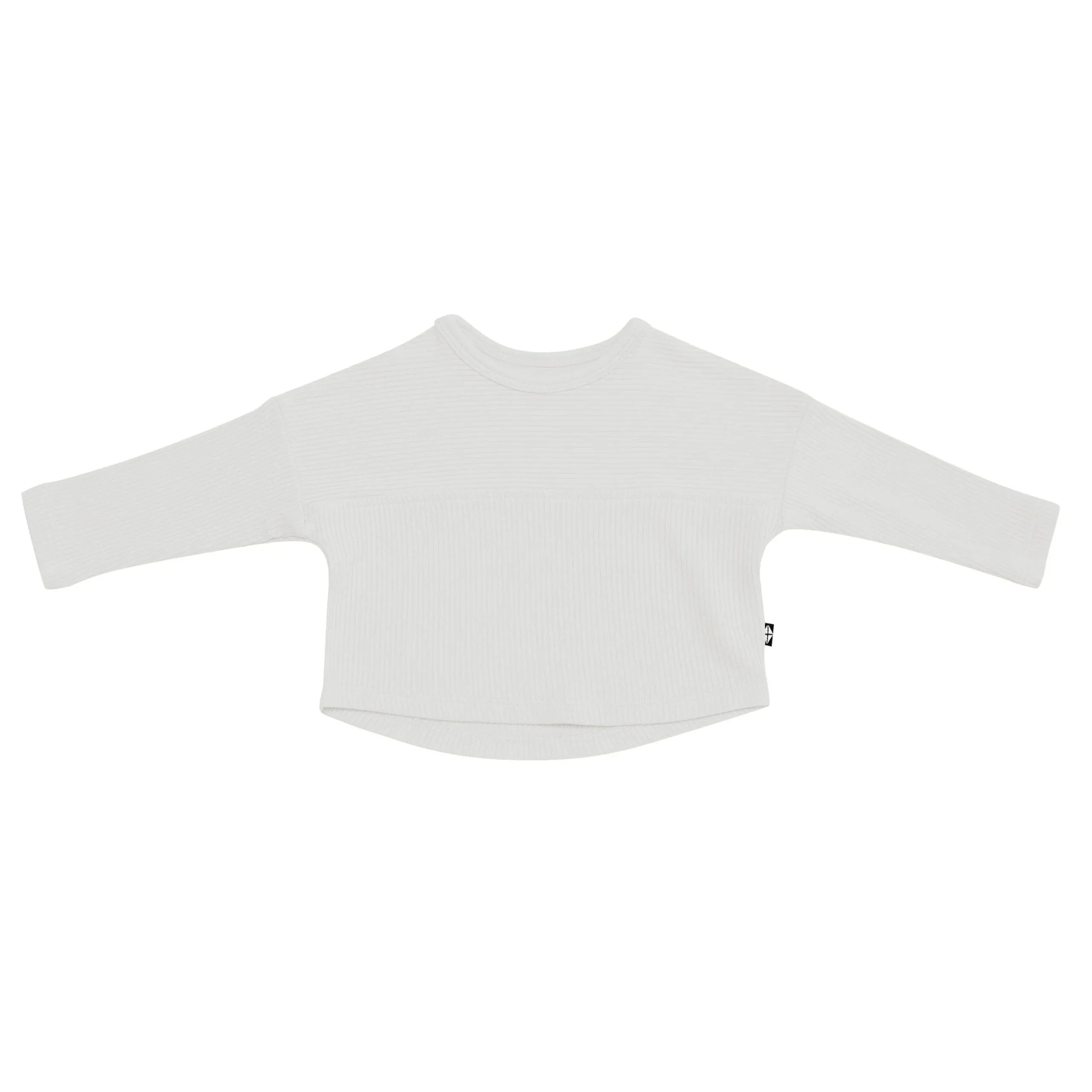 Discount Kyte Baby Ribbed Drop Shoulder Top in Oat