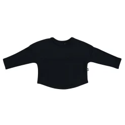 Clearance Kyte Baby Ribbed Drop Shoulder Top in Midnight