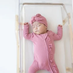 Outlet Kyte Baby Ribbed Headwrap in Apple Blossom
