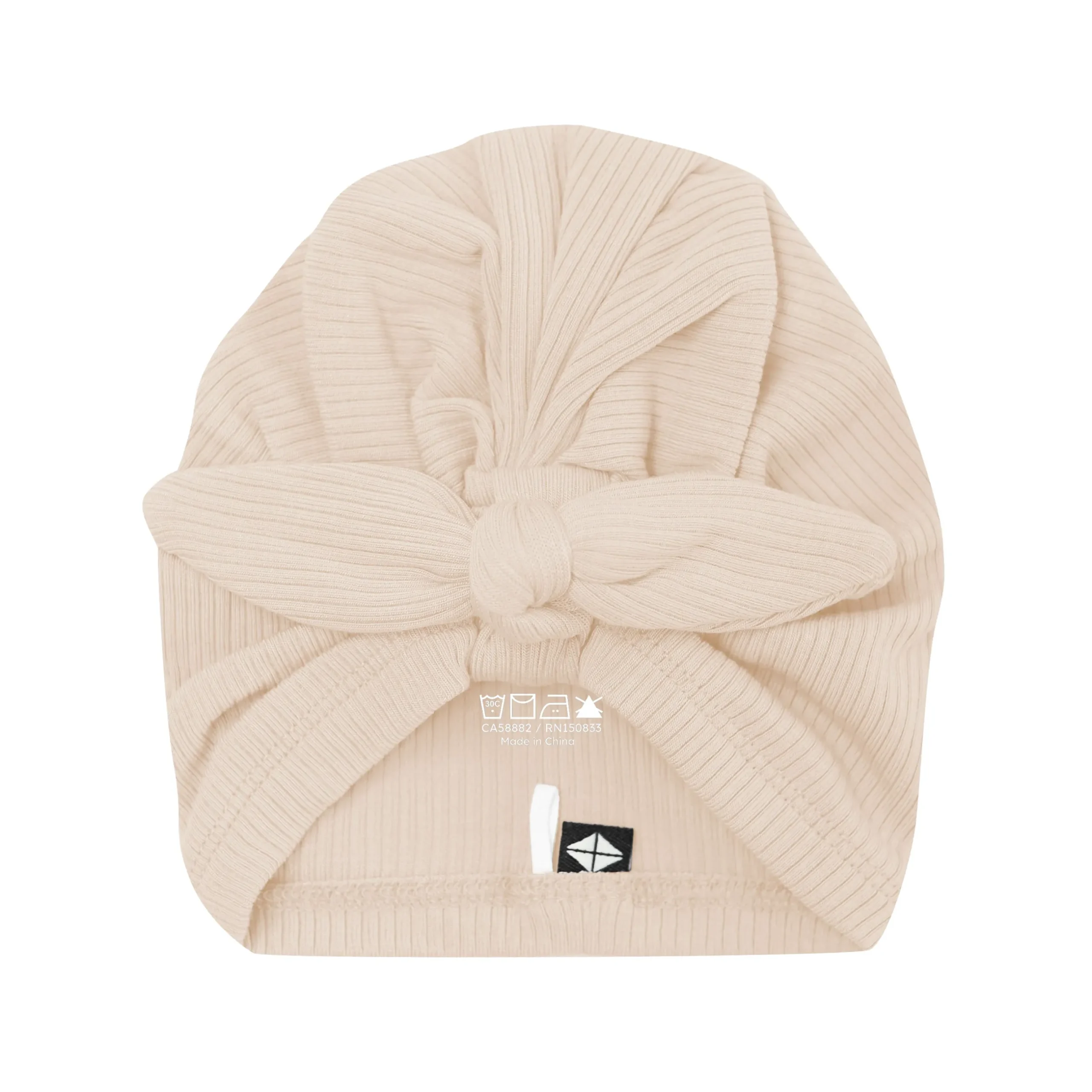 Clearance Kyte Baby Ribbed Headwrap in Bisque
