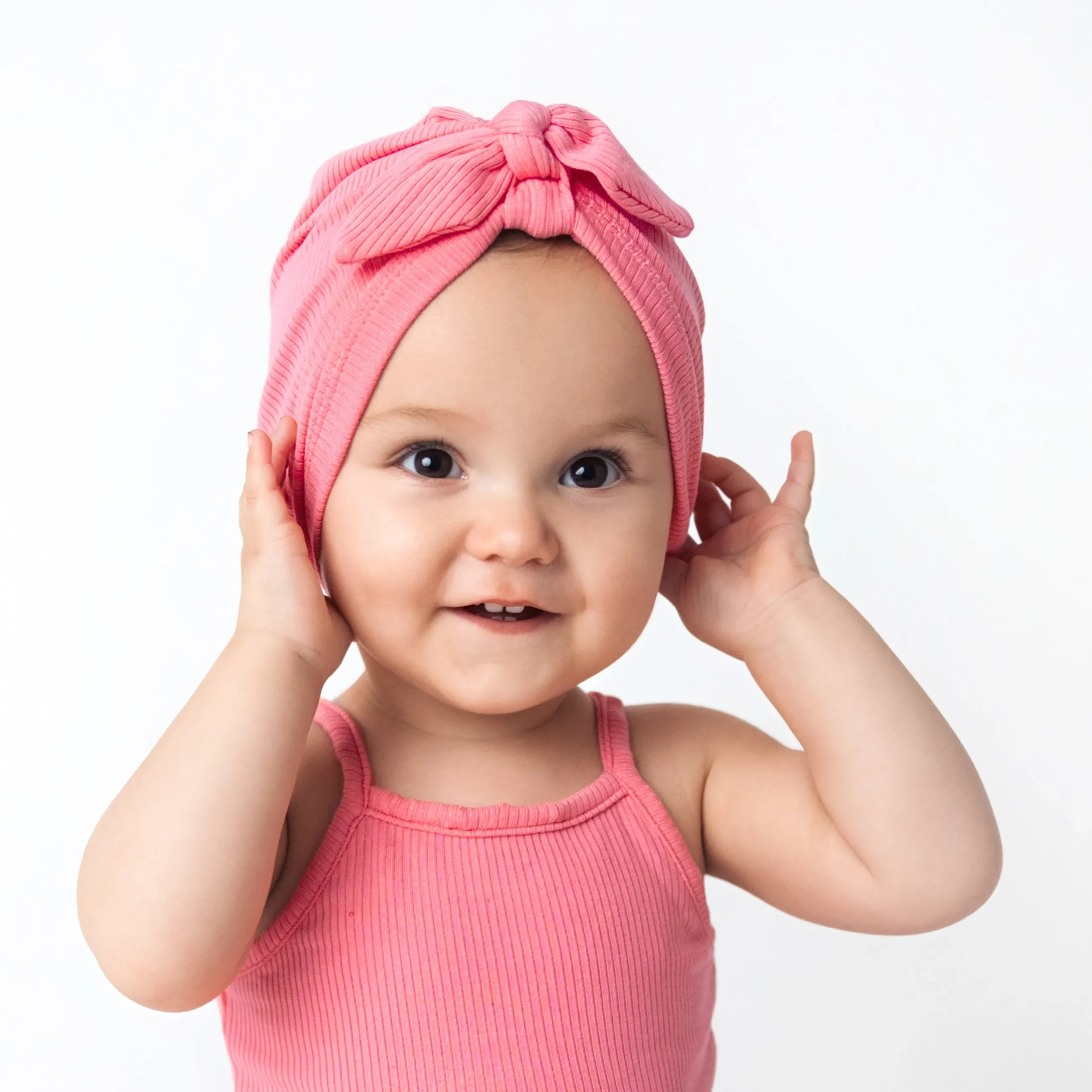 Kyte Baby Ribbed Headwrap in Guava