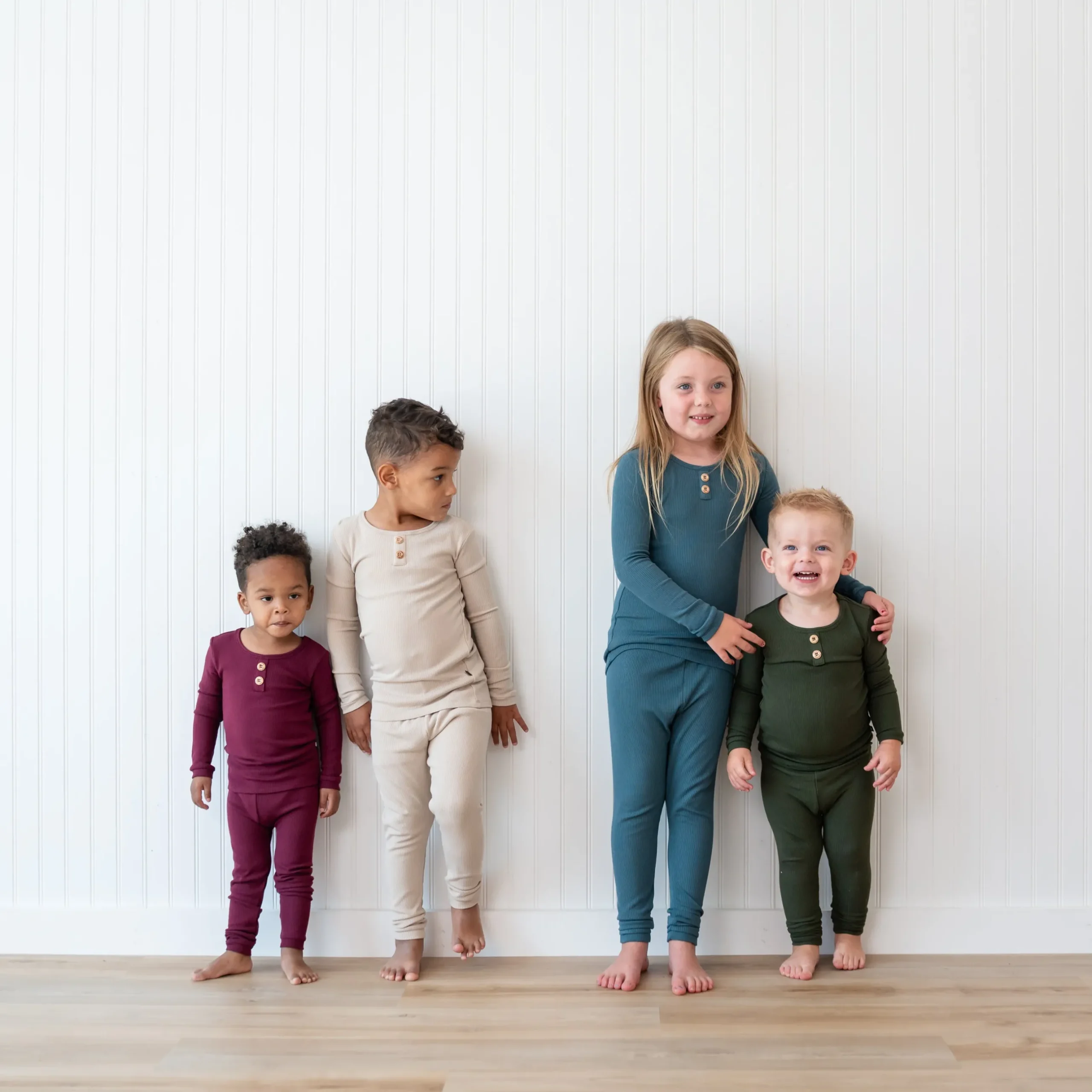 Outlet Kyte Baby Ribbed Henley Set in Fir