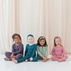 Online Kyte Baby Ribbed Henley Set in Thyme