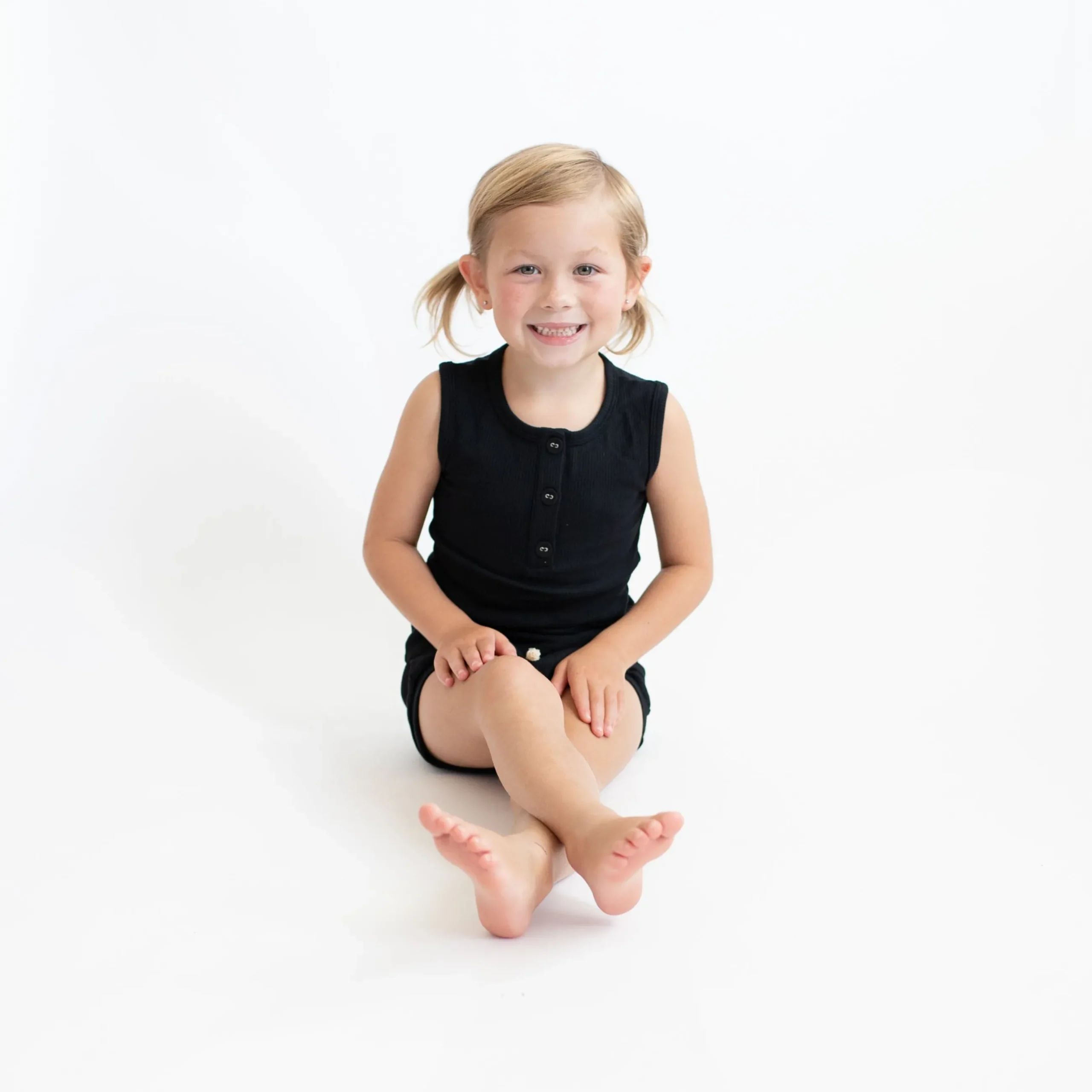 Best Kyte Baby Ribbed Henley Tank Set in Midnight