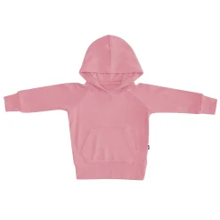 New Kyte Baby Ribbed Hoodie in Apple Blossom