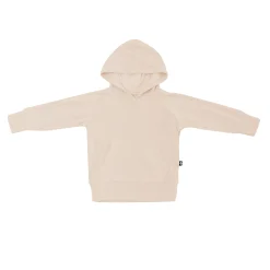 New Kyte Baby Ribbed Hoodie in Bisque