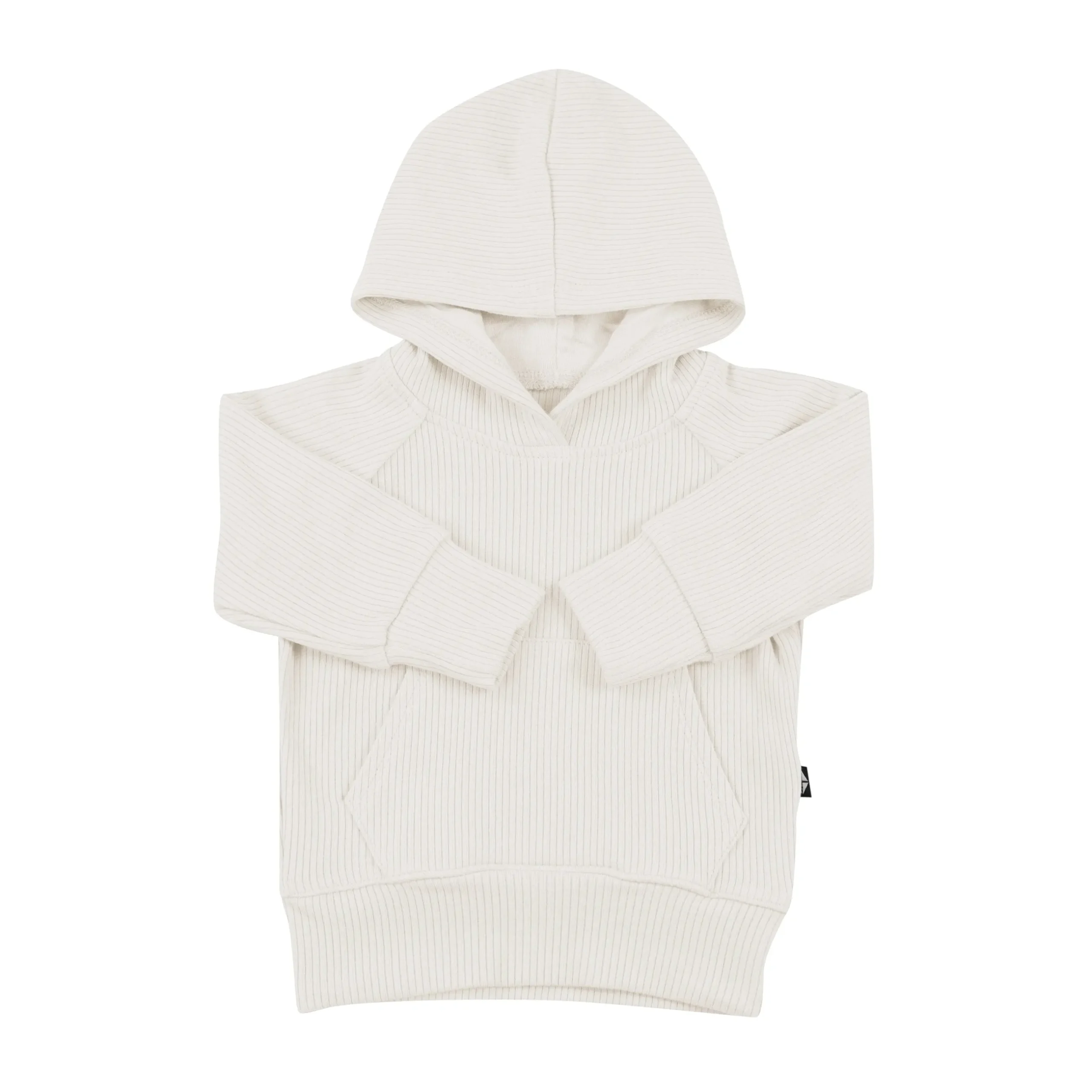Clearance Kyte Baby Ribbed Hoodie in Oat