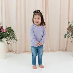 Online Kyte Baby Ribbed Hoodie in Taro