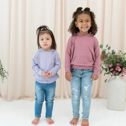 Online Kyte Baby Ribbed Hoodie in Taro