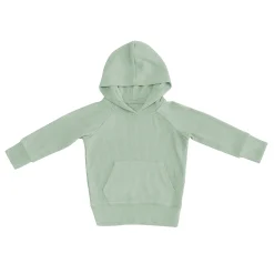 Kyte Baby Ribbed Hoodie in Thyme