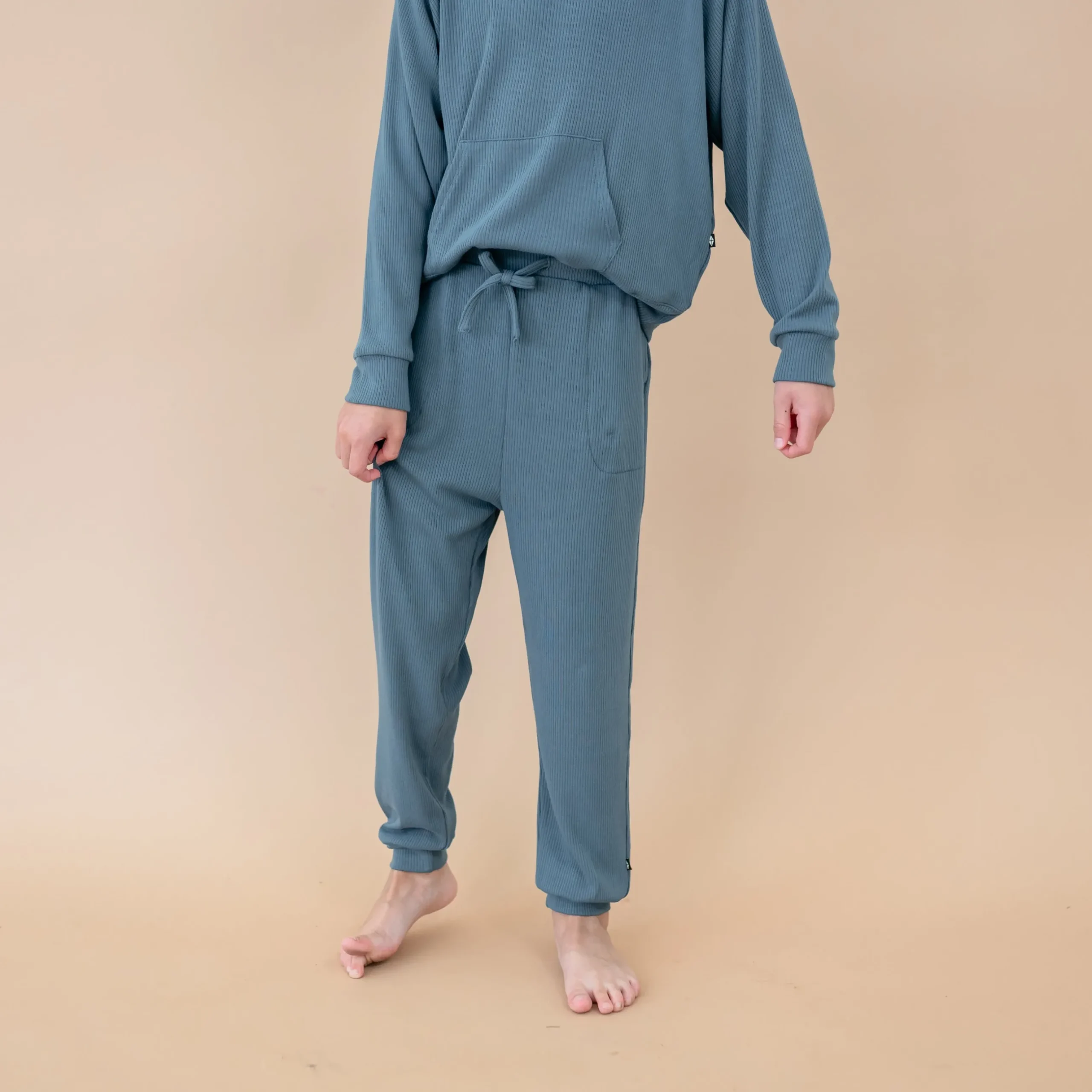 Sale Kyte Baby Ribbed Jogger Pant in Atlantic