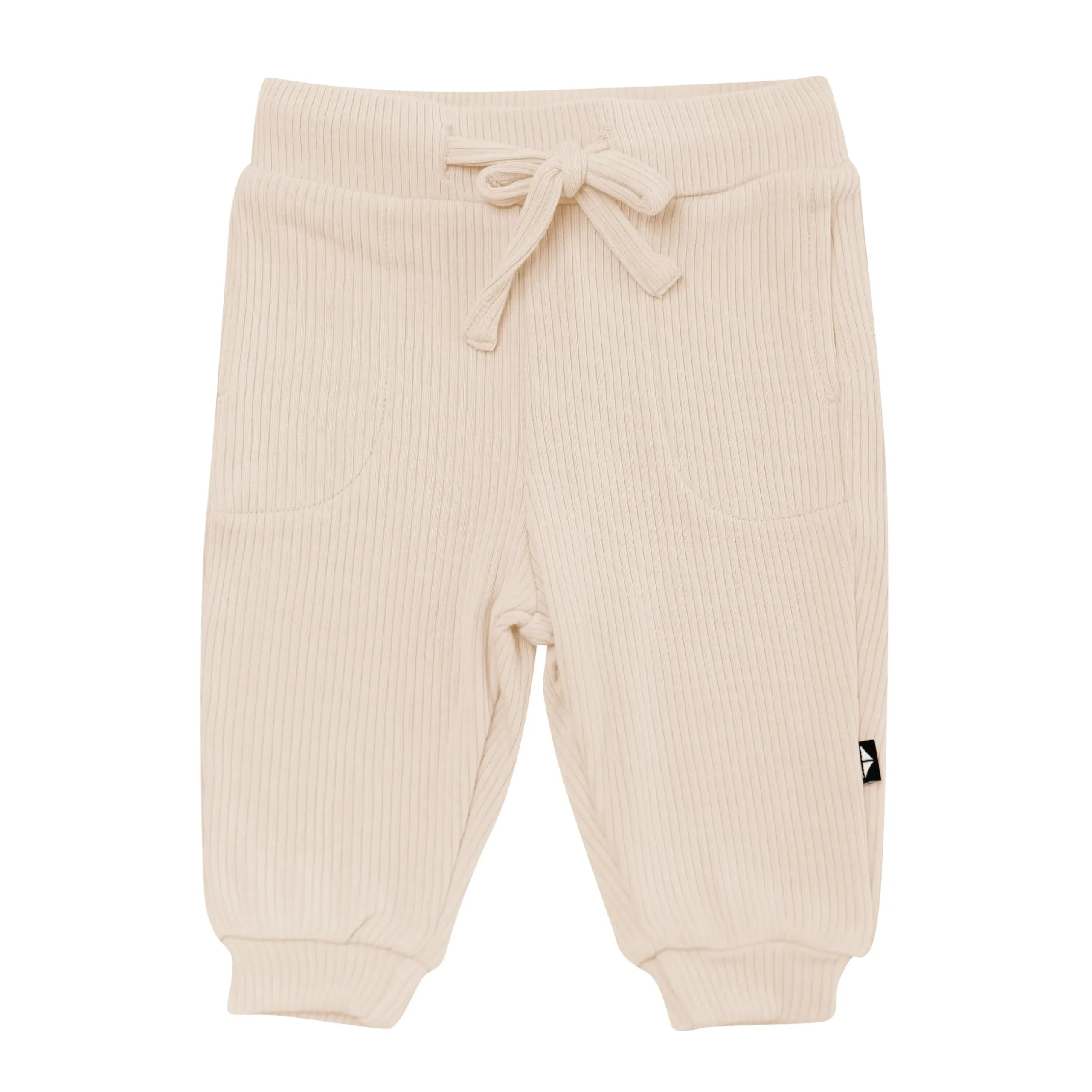 Outlet Kyte Baby Ribbed Jogger Pant in Bisque